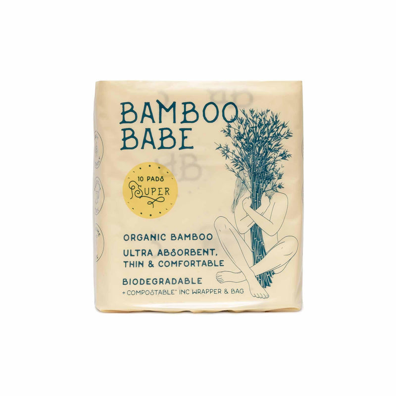 Biodegradable Bamboo Sanitary Pads (SUPER) > Bamboo Babe> Comfily Living Hong Kong